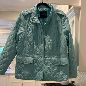 Talbots Women's Teal Quilted Puffer Jacket